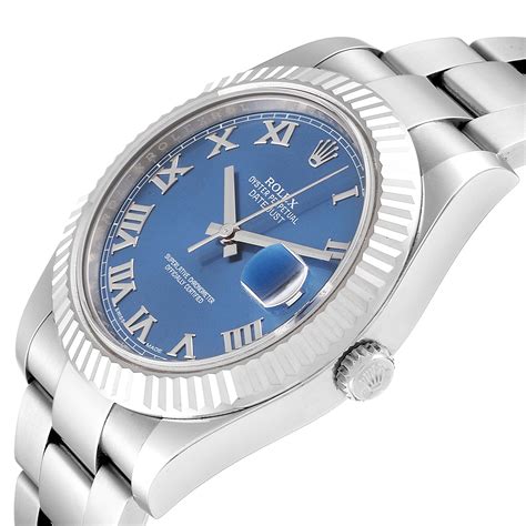 rolex datejust ii blue|rolex datejust blue dial price.